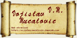 Vojislav Mučalović vizit kartica